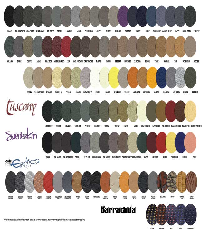 Katzkin Leather Color Chart
