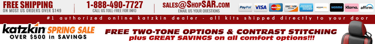 Free Shipping | Katzkin Sales | Katzkin Coupons | ShopSAR