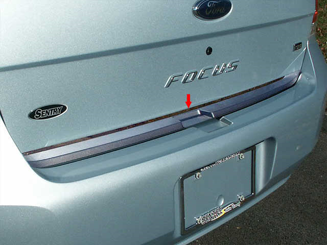 Ford Focus Chrome Rear Deck Trunk Trim