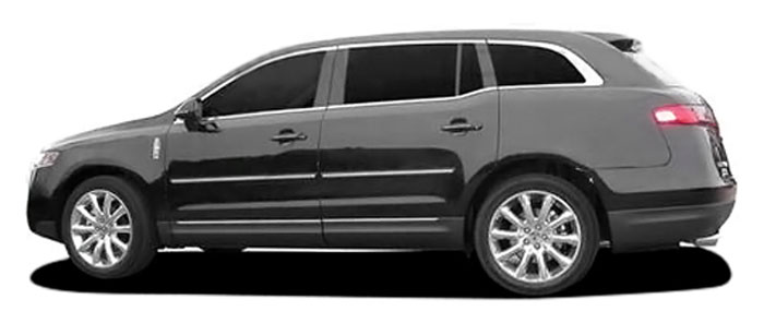 Lincoln MKT Painted Body Side Moldings with Chrome Inserts