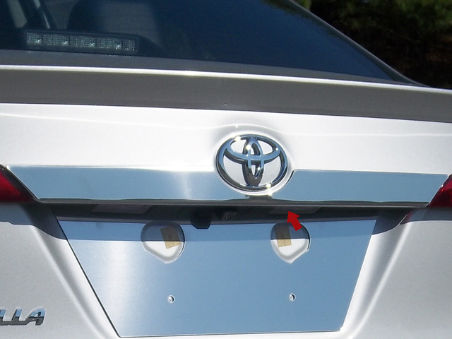 Toyota Corolla Chrome License Bar Trim