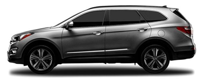 Hyundai Santa Fe Chrome Lower Door Moldings
