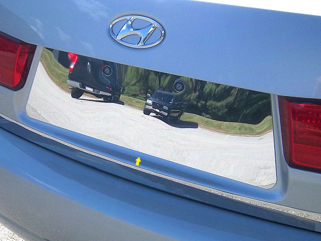 Hyundai Sonata Chrome License Plate Bezel