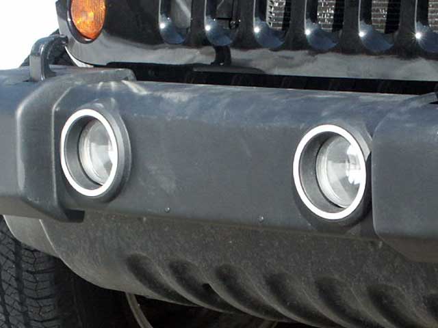 Jeep Wrangler Chrome Fog Lite Trim