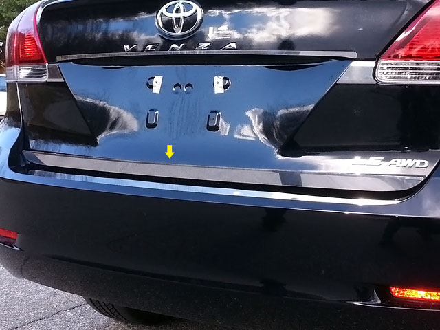 Toyota Venza Chrome Rear Deck Trunk Trim