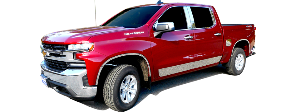 Chevrolet Silverado Chrome Fuel Door Trim