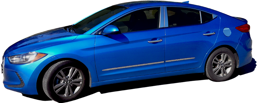 Hyundai Elantra Sedan Chrome Fuel Door Trim