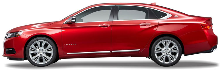 Chevrolet Impala Chrome Lower Door Moldings