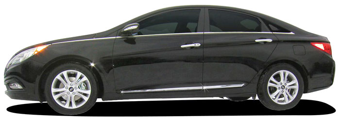 Hyundai Sonata Chrome Lower Door Moldings