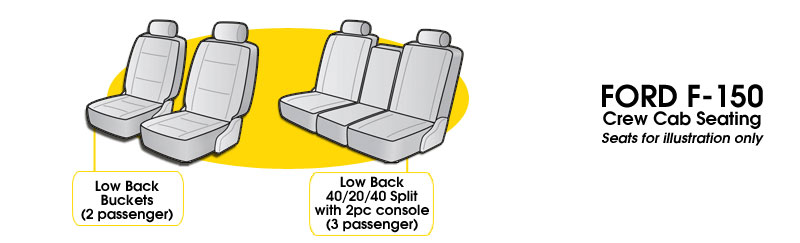 2021 - 2023 F150 Crew Cab XLT Seating