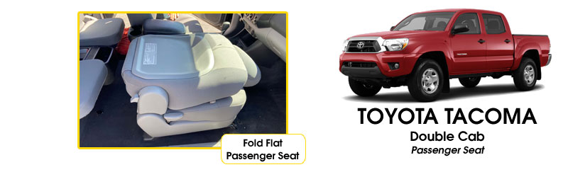 Tacoma Fold Flat Passenger Seat 2012