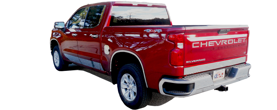 Chevrolet Silverado Chrome Tailgate Accent Trim