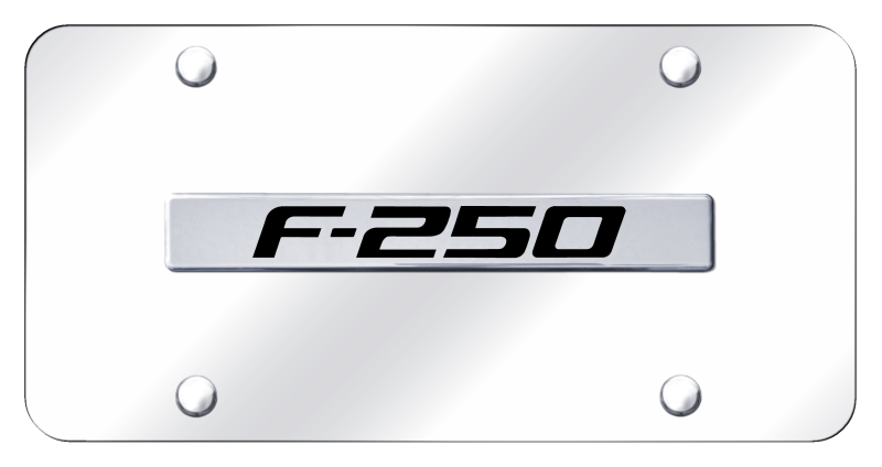 Ford F250 3D Chrome License Plate