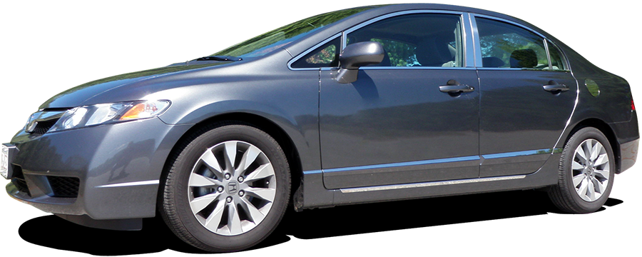 Honda Civic Sedan Chrome Fuel Door Cover