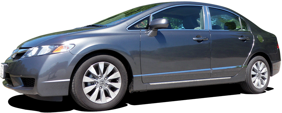 Honda Civic Chrome Pillar Post Trim