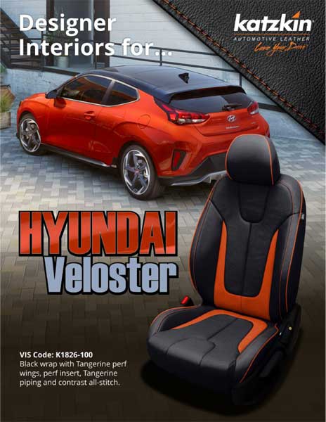 Katzkin Leather Replacement Seat Upholstery For The Hyundai Veloster Sar Com - Replacement Leather Seats For Hyundai Accent