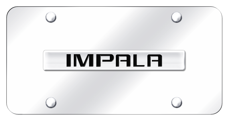 Chevy Impala 3D Chrome License Plate