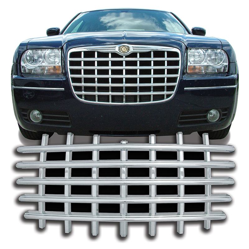 Chrysler 300C (Painted Grille Only) Chrome Grille Overlay, 2004 - 2010