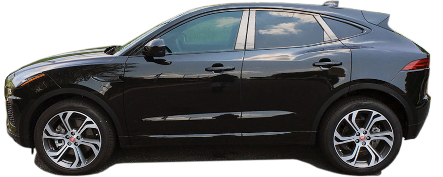 Jaguar E-Pace Chrome Pillar Post Trim