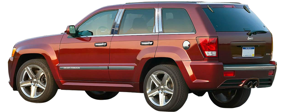 Jeep Grand Cherokee Chrome Door Handle Overlays