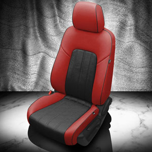 Black Leatherlook Front & Rear Car Seat Covers for Mazda 6 Estate All Years