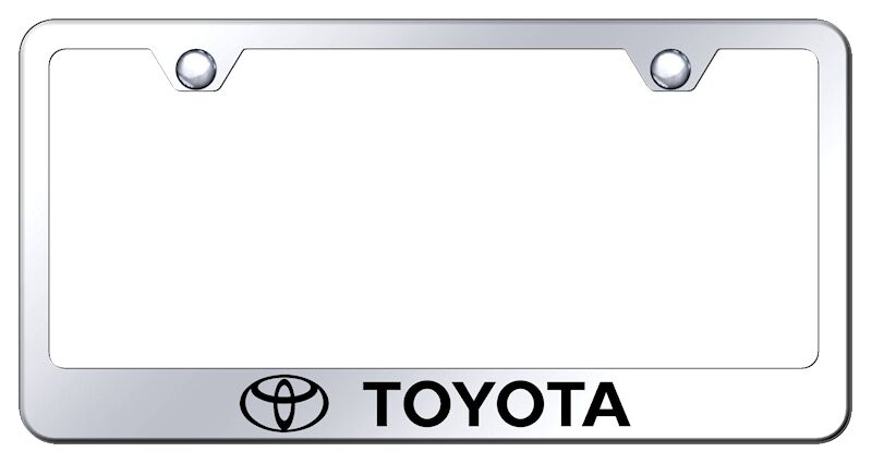 Toyota Brushed Stainless License Plate Frame