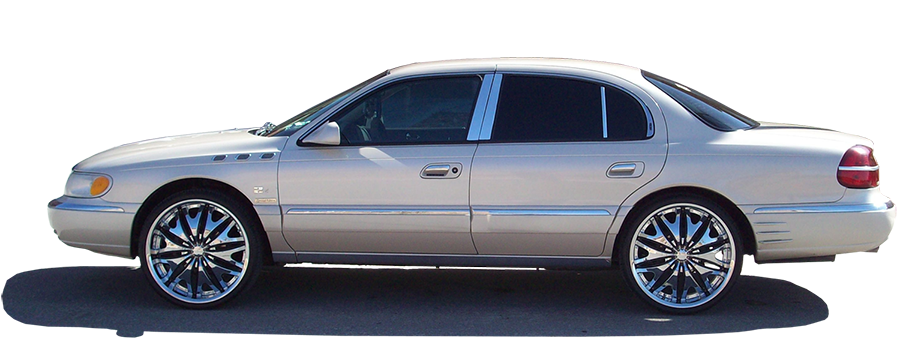 Lincoln Continental Chrome Pillar Post Trim