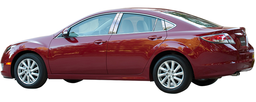 Mazda 6 Chrome Pillar Post Trim