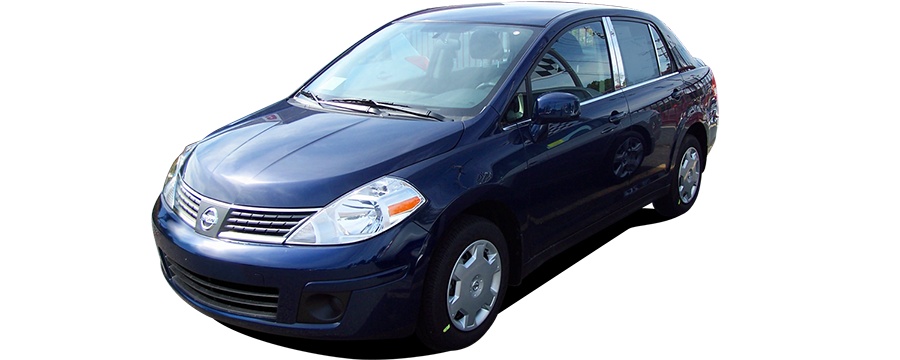 Nissan Versa Chrome Pillar Post Trim