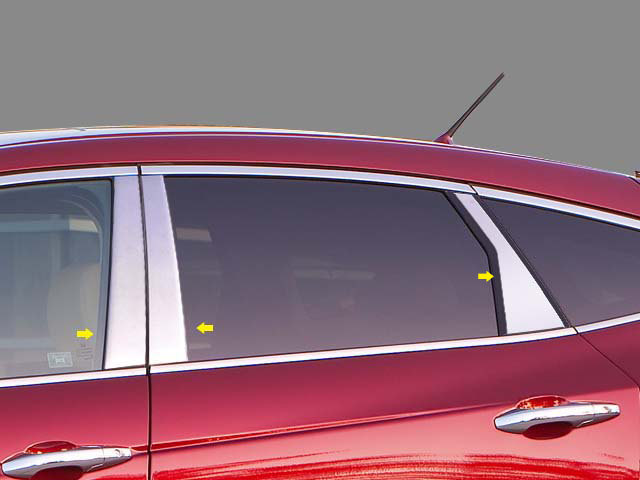 Honda Crosstour Chrome Pillar Post Trim