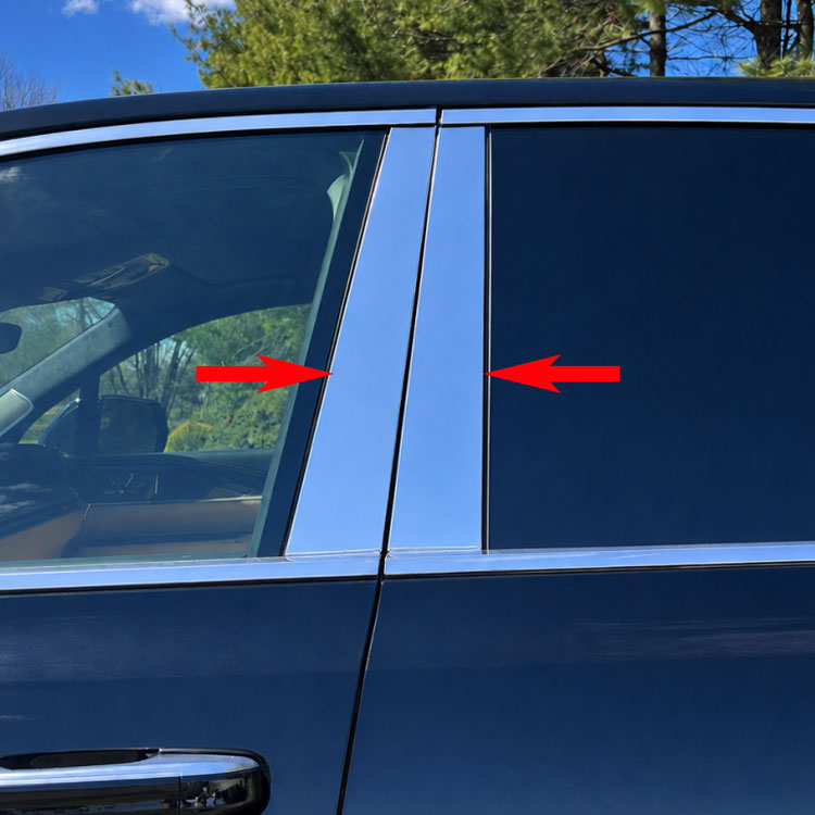 Cadillac Escalade IQ Chrome Pillar Post Trim