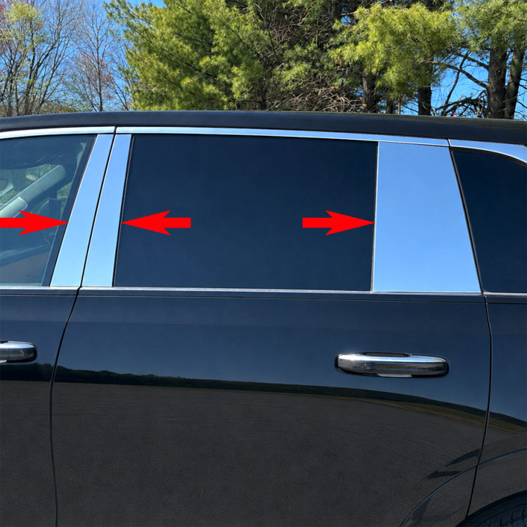 Cadillac Escalade IQ Chrome Pillar Post Trim