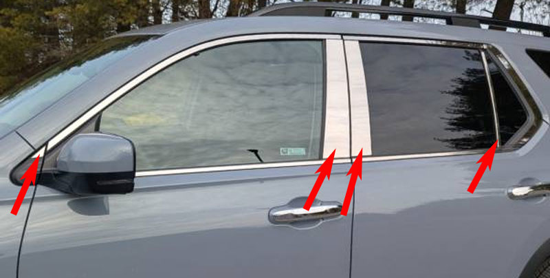 Honda Pilot Chrome Pillar Post Trim