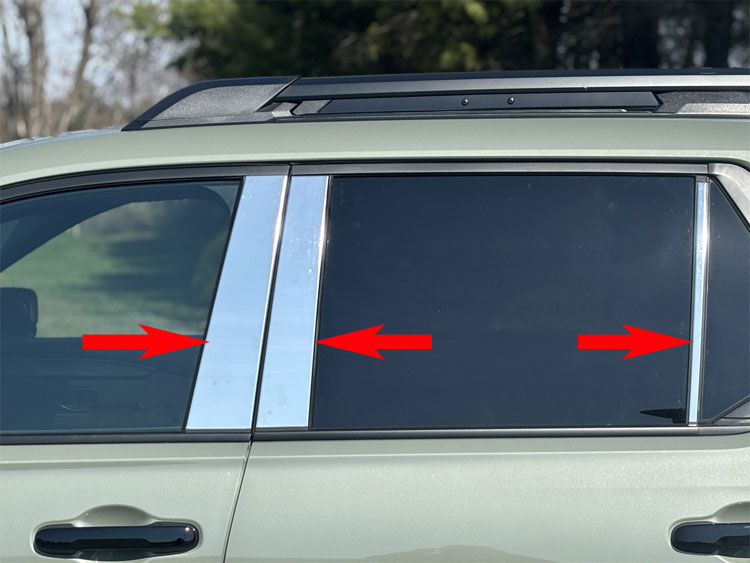 Honda Passport Chrome Pillar Post Trim