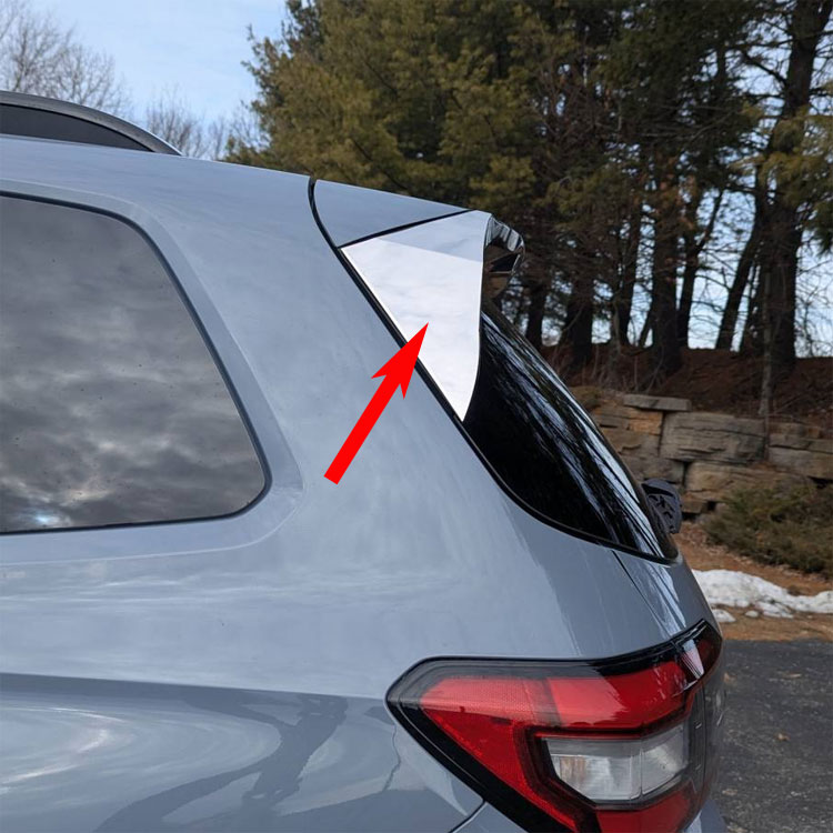 Honda Pilot Chrome Rear Window Trim, 2pc