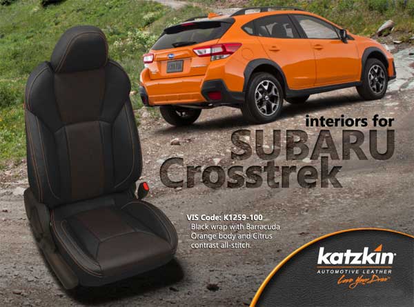 Katzkin Leather Replacement Seat Upholstery For The Subaru Xv Crosstrek Sar Com - Subaru Xv 2019 Car Seat Covers