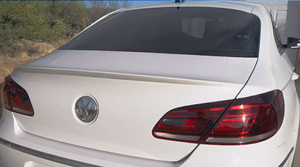 SpoilerKing 380R Rear Window Lip Spoiler For VW CC 2009-2017 – Unpainted Flat Black
