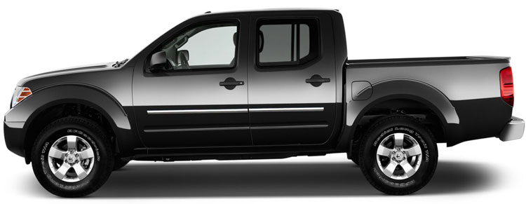 Nissan Frontier Crew Cab Chrome Body Side Moldings