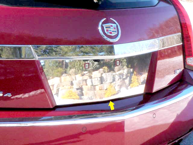 Cadillac CTS Sport Wagon Chrome License Plate Bezel