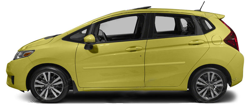 Honda Fit Painted Body Side Moldings
