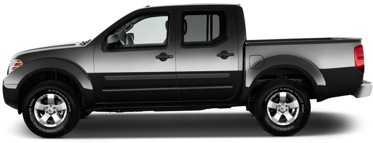 Nissan Frontier Crew Cab Painted Body Side Moldings