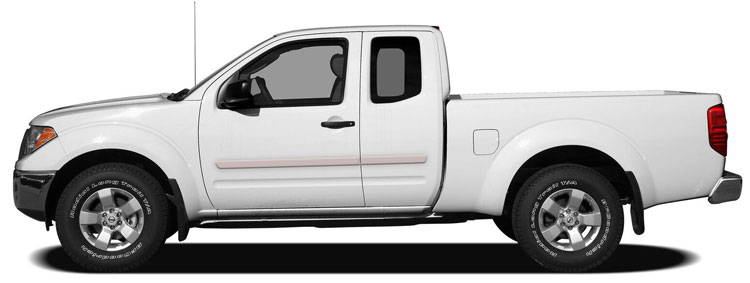 Nissan Frontier King Cab Painted Body Side Moldings