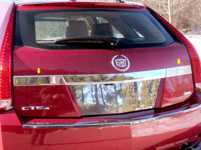 Cadillac CTS Sport Wagon Chrome License Bar Trim