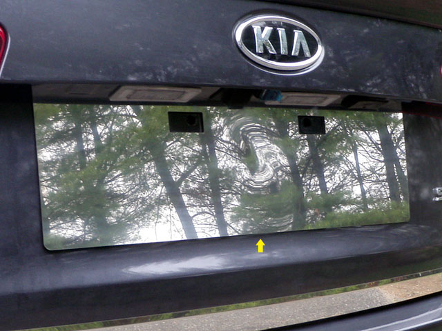 Kia Optima Chrome License Plate Bezel