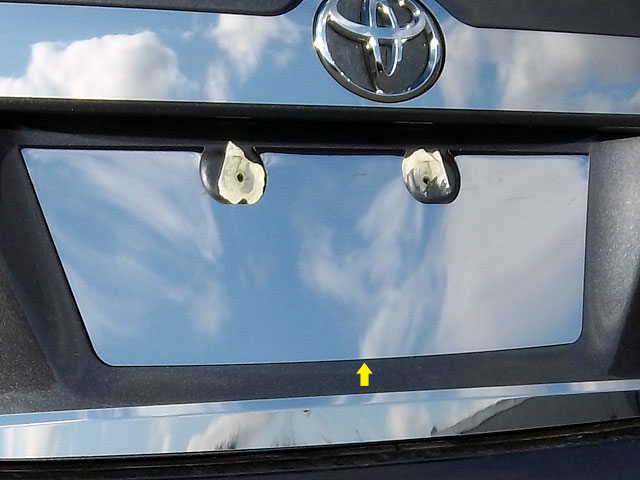 Toyota Camry Chrome License Plate Bezel