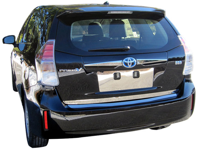 Toyota Prius V Chrome License Plate Bezel