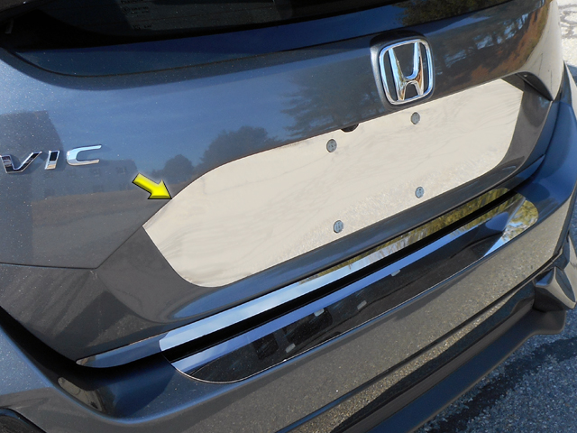 Honda Civic Hatchback Chrome License Plate Bezel