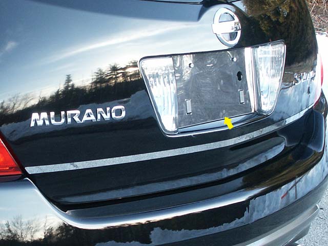 Nissan Murano Chrome License Plate Bezel