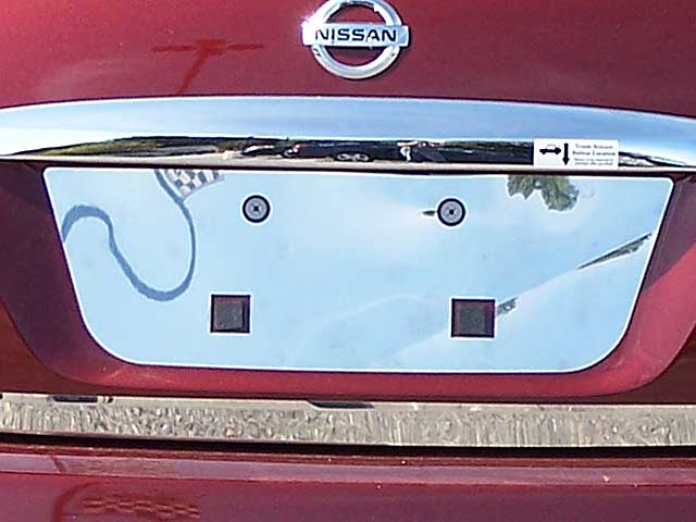 Nissan Maxima Chrome License Plate Bezel