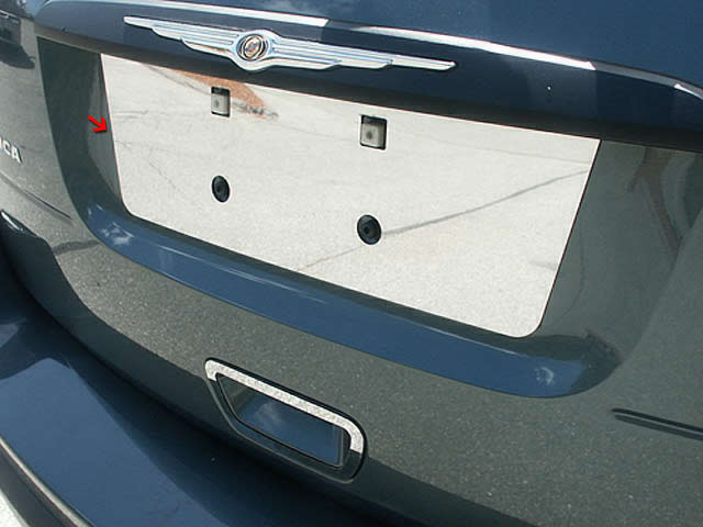 Chrysler Pacifica Chrome License Plate Bezel